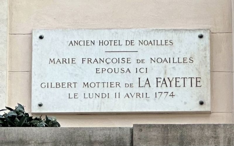 Le Mariage de La Fayette / Lafayette�s Wedding Marker image. Click for full size.