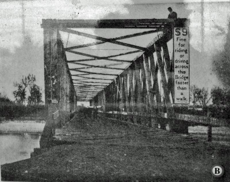 Marker detail: Bridge B  First Vinton Bridge image. Click for full size.