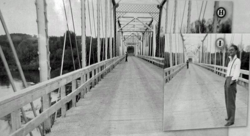 Marker detail: Bridge H & I  Urbana Bridge image. Click for full size.