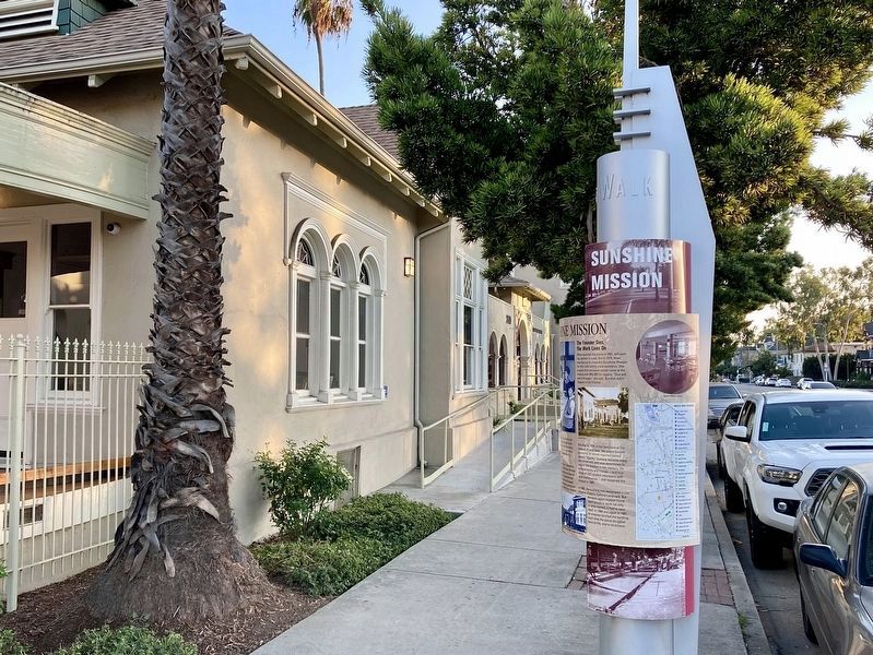 Casa de Rosas/Sunshine Mission and Marker. Click for full size. Casa de Rosas/Sunshine Mission and Marker image. Click for full size.