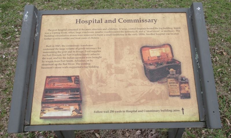 Hospital and Commissary Marker. Click for full size. Hospital and Commissary Marker image. Click for full size.