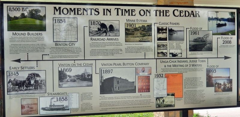 Moments in Time on the Cedar Marker. Click for full size. Moments in Time on the Cedar Marker image. Click for full size.
