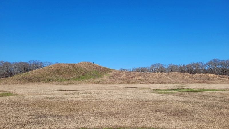 The view of Mound A from the trail image. Click for full size.