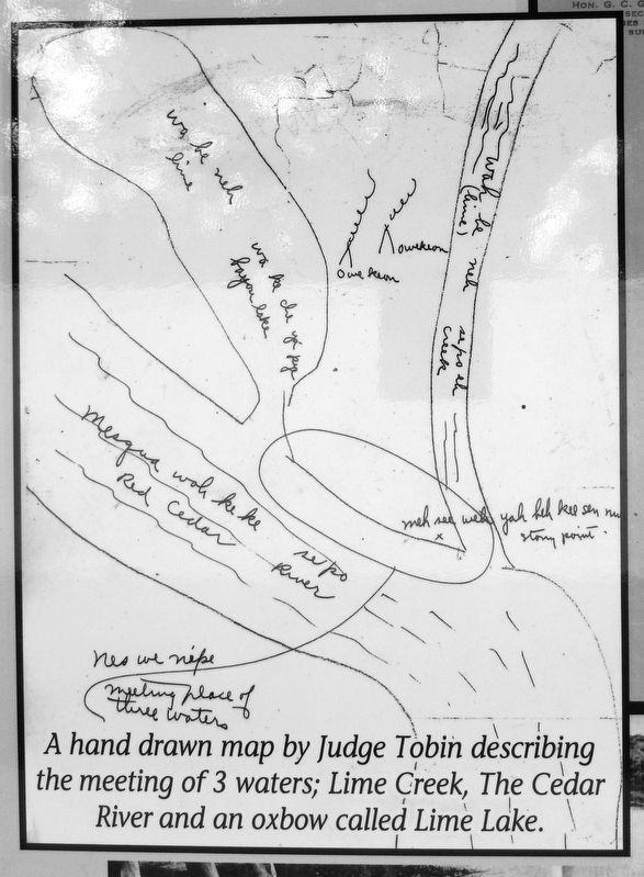 Marker detail: Hand Drawn Map of Meeting of 3 Waters. Click for full size. Marker detail: Hand Drawn Map of Meeting of 3 Waters image. Click for full size.