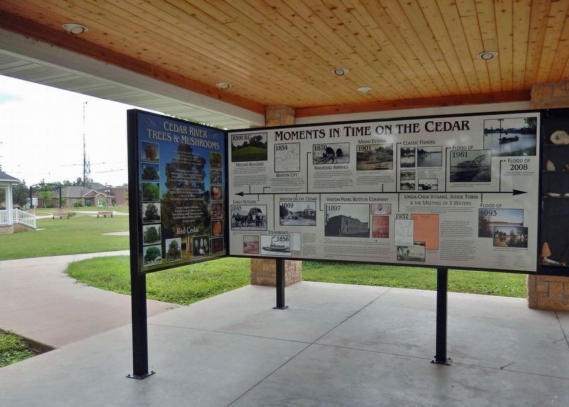 Moments in Time on the Cedar Marker Kiosk. Click for full size. Moments in Time on the Cedar Marker Kiosk image. Click for full size.