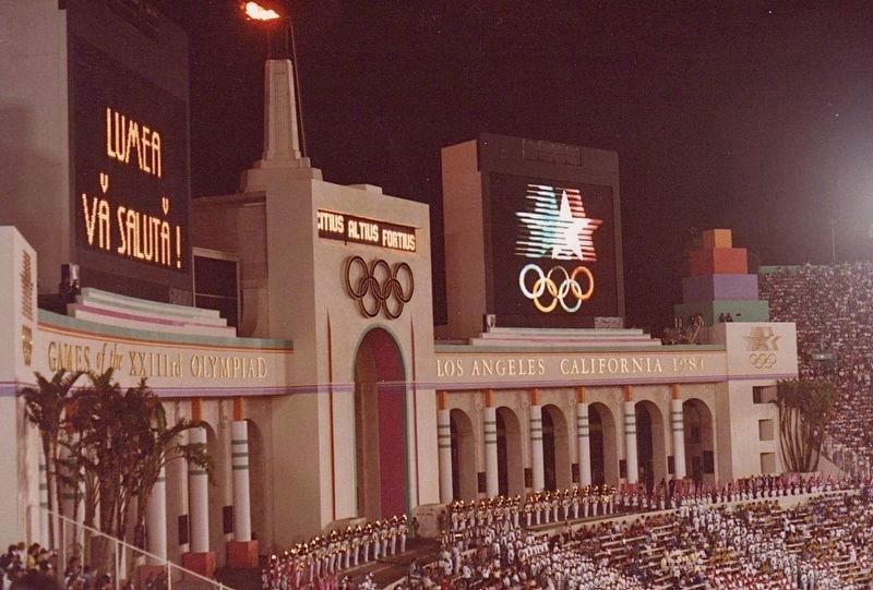 1984 Olympics Closing Ceremony image. Click for full size.