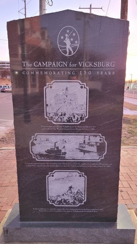 The Vicksburg Campaign and Siege Marker - Reverse Side image. Click for full size.