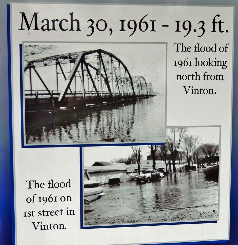 Marker detail: March 30, 1961  19.3 ft. image. Click for full size.