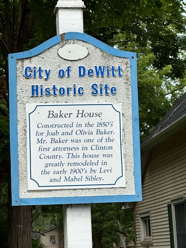 Baker House Marker image. Click for full size.