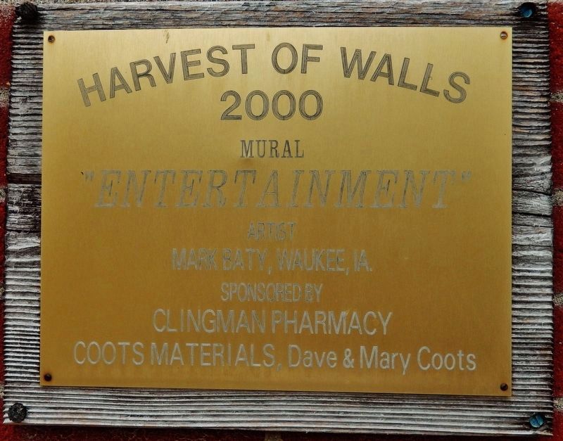 Watson's Opera House Mural Marker image. Click for full size.