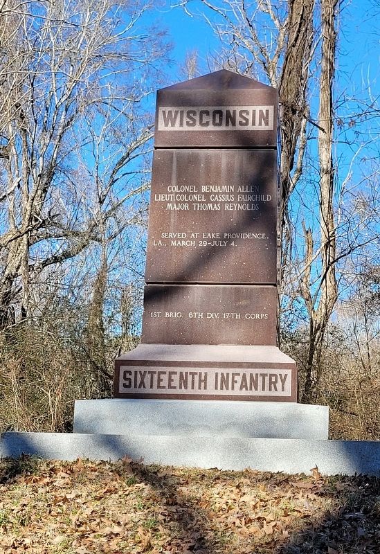 Wisconsin Sixteenth Infantry Marker image. Click for full size.
