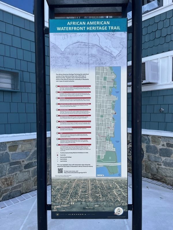 African American Waterfront Heritage Trail Marker image. Click for full size.