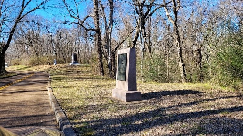 The Milton Montgomery Marker is the third marker from the right in the distance. Click for full size. The Milton Montgomery Marker is the third marker from the right in the distance image. Click for full size.
