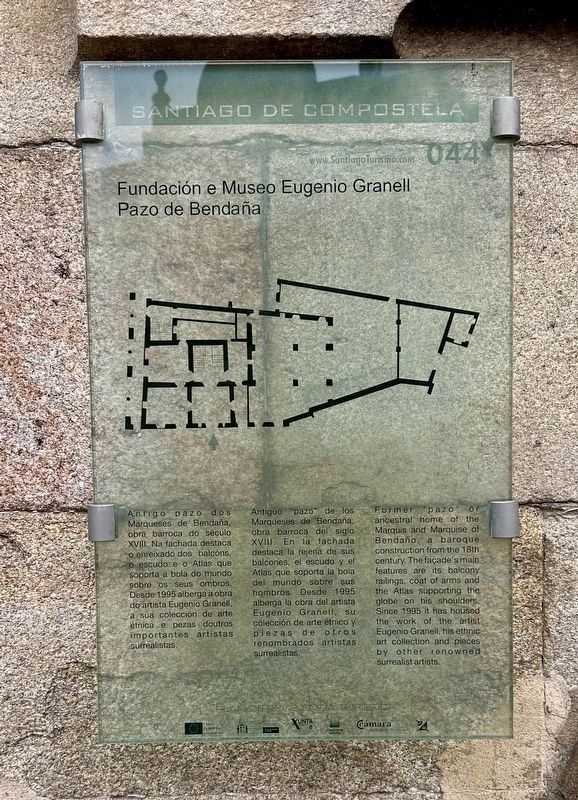 Fundación e Museo Eugenio Granell / Eugenio Granell Foundation and Museum Marker. Click for full size. Fundación e Museo Eugenio Granell / Eugenio Granell Foundation and Museum Marker image. Click for full size.