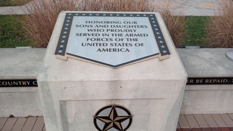 Veterans Memorial Marker. Click for full size. Veterans Memorial Marker image. Click for full size.