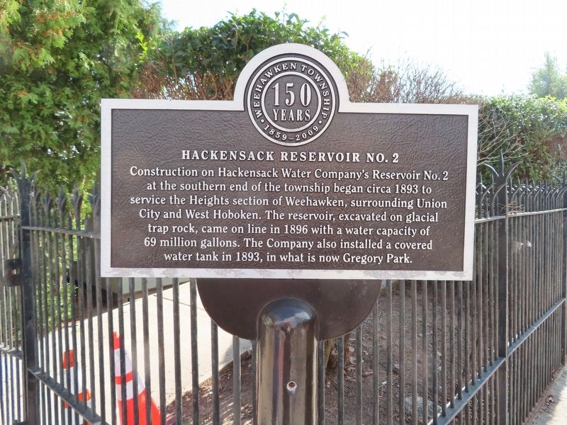 Hackensack Reservoir No. 2 Marker image. Click for full size.