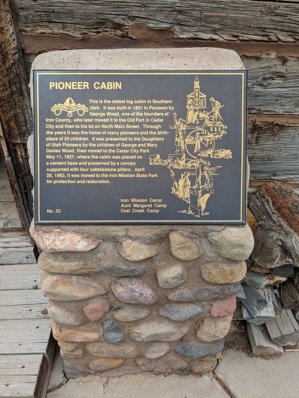 Pioneer Cabin Marker image. Click for full size.