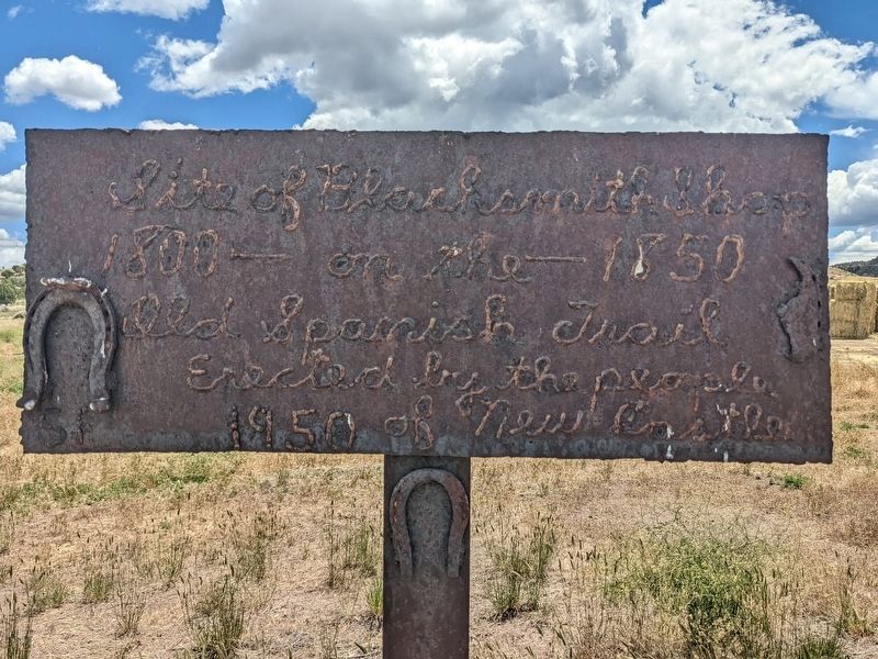 Site of Blacksmith Shop Marker. Click for full size. Site of Blacksmith Shop Marker image. Click for full size.