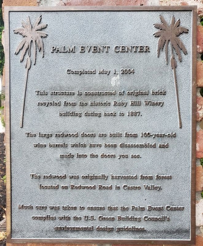 Palm Event Center Marker image. Click for full size.