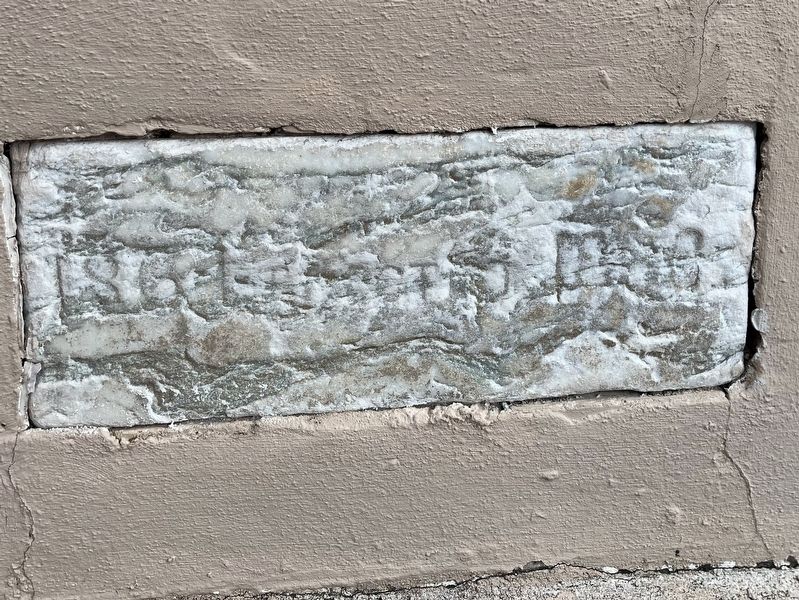 The cornerstone at Zion Baptist Church image. Click for full size.