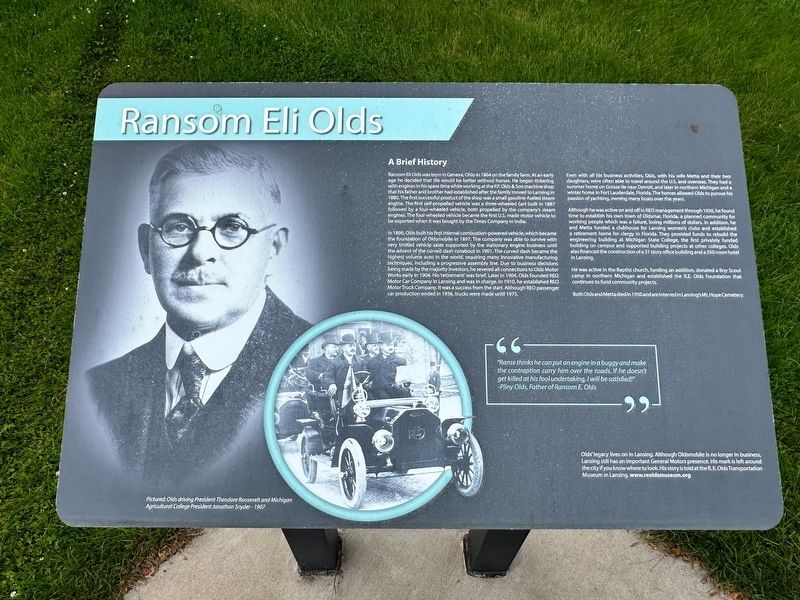 Ransom Eli Olds Marker image. Click for full size.