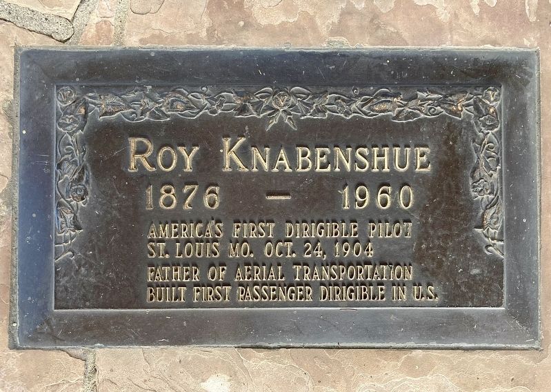 Roy Knabenshue Marker image. Click for full size.