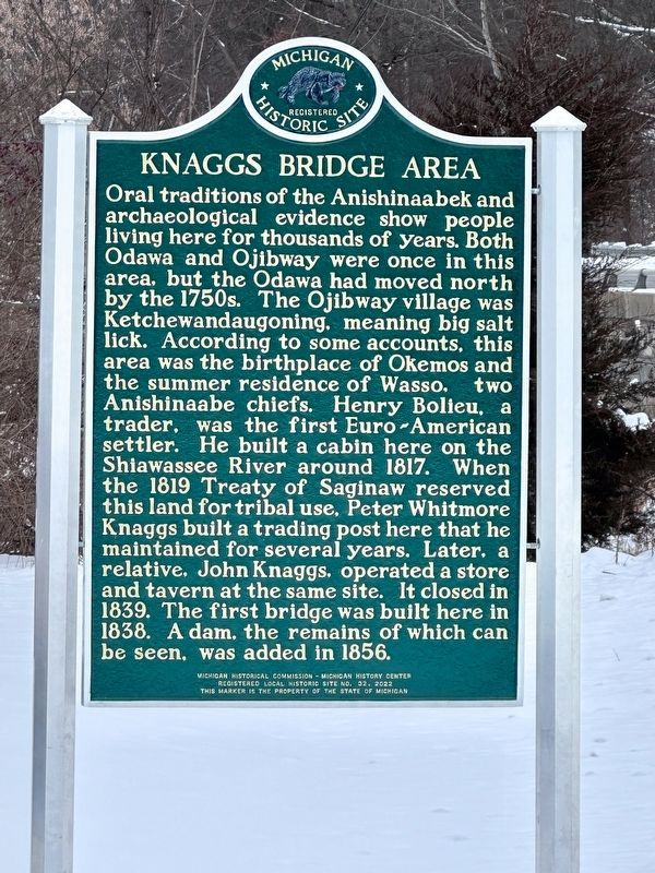 Knaggs Bridge Area Marker image. Click for full size.
