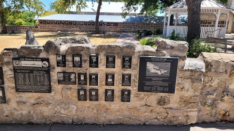 The USS Scamp (SSN-588) Marker is on the far right of the markers image. Click for full size.