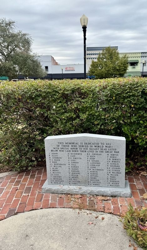 World War I Memorial. Click for full size. World War I Memorial image. Click for full size.