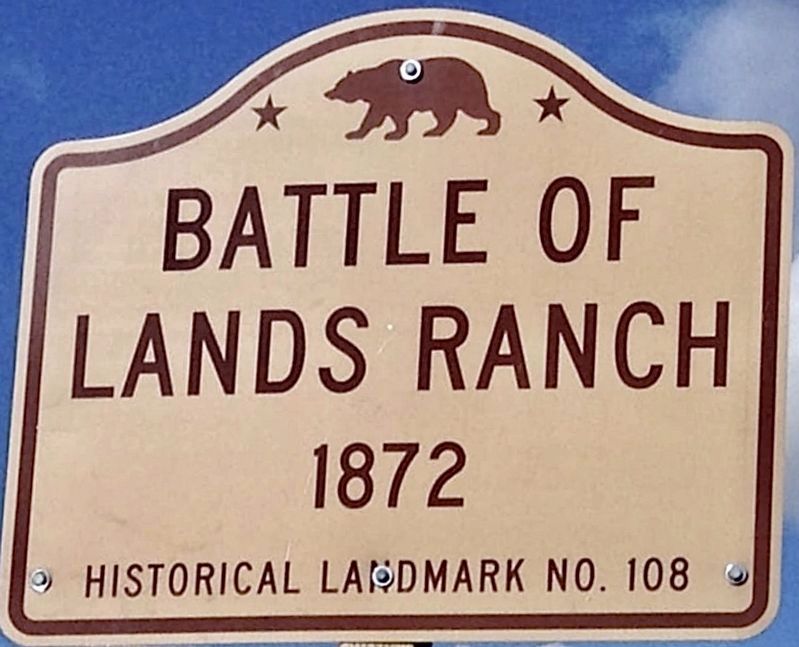 Battle of Land's Ranch Marker image. Click for full size.