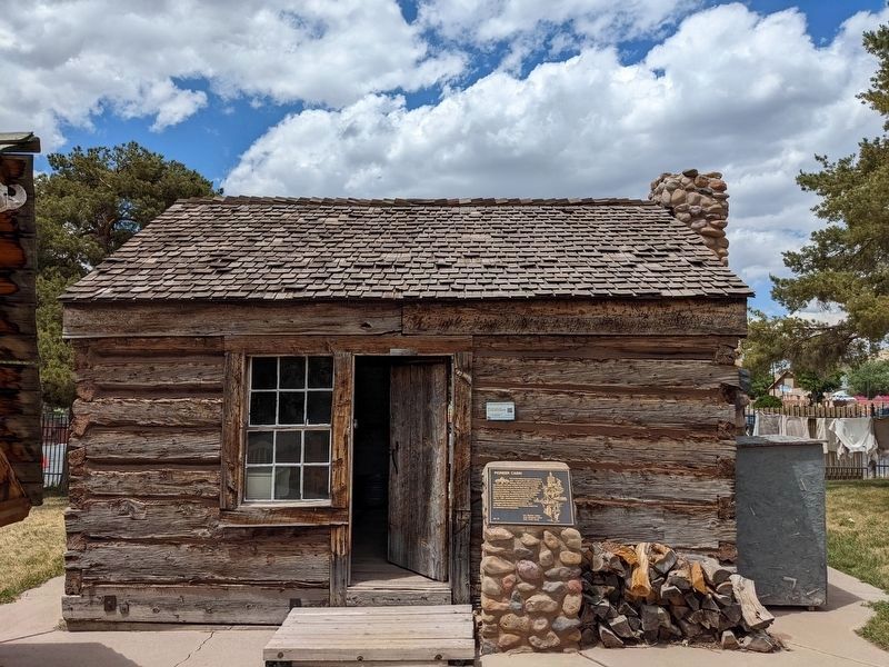 Pioneer Cabin with Marker image. Click for full size.