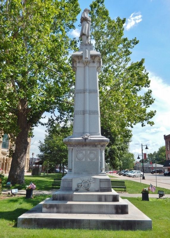 Soldiers, Sailors and Marines Monument (<i>north side</i>). Click for full size. Soldiers, Sailors and Marines Monument (<i>north side</i>) image. Click for full size.