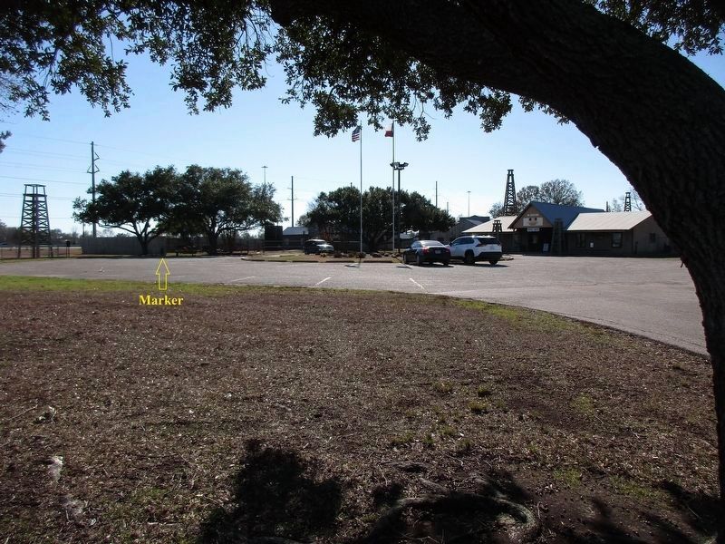 The Lucas Gusher Marker location. Click for full size. The Lucas Gusher Marker location image. Click for full size.