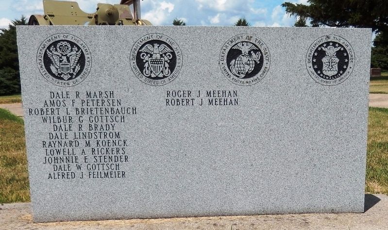 Lest We Forget Memorial (<i>right/north panel</i>) image. Click for full size.
