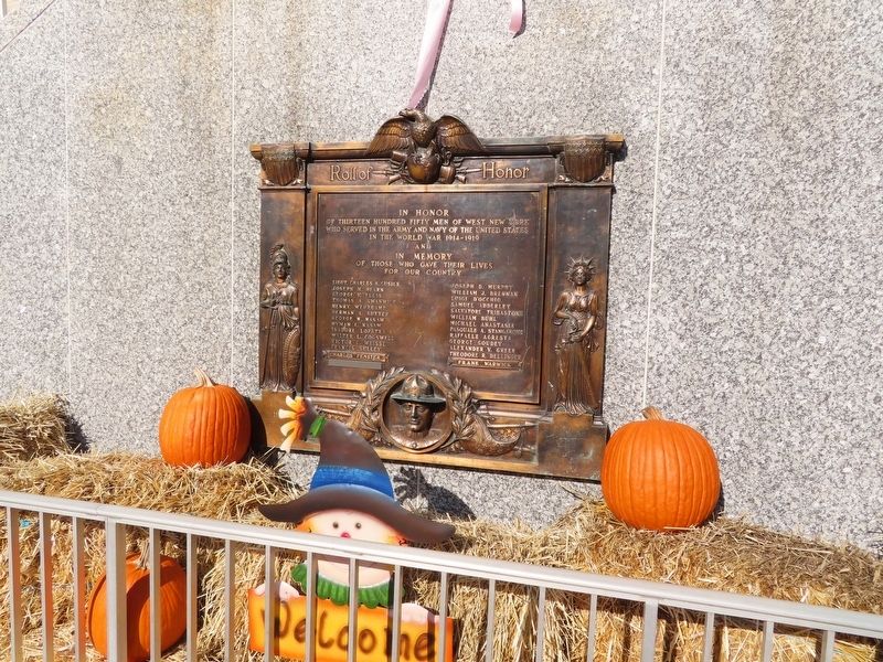 West New York World War I Memorial. Click for full size. West New York World War I Memorial image. Click for full size.