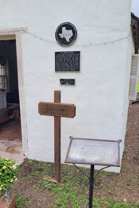 La Lomita Chapel and Marker (bottom). Click for full size. La Lomita Chapel and Marker (bottom) image. Click for full size.