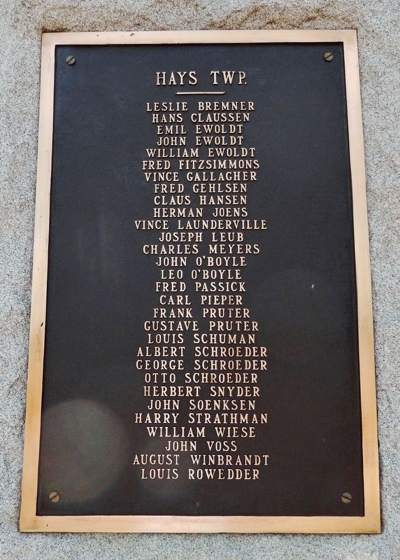 World's War Soldiers Memorial<br>(<i>north side</i>) image. Click for full size.