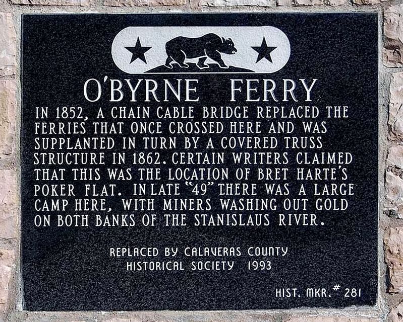 O'Byrne Ferry Marker image. Click for full size.