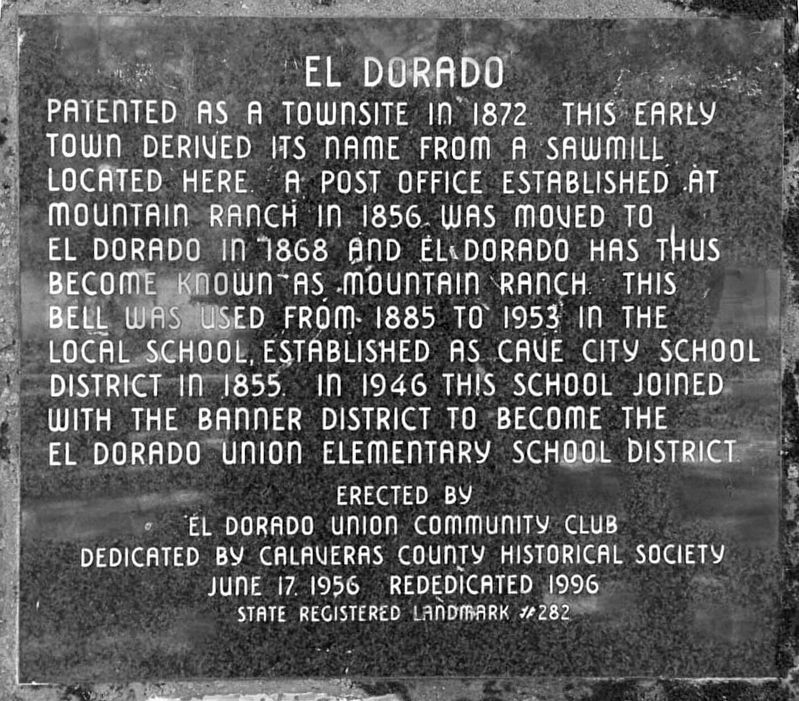 El Dorado Marker image. Click for full size.