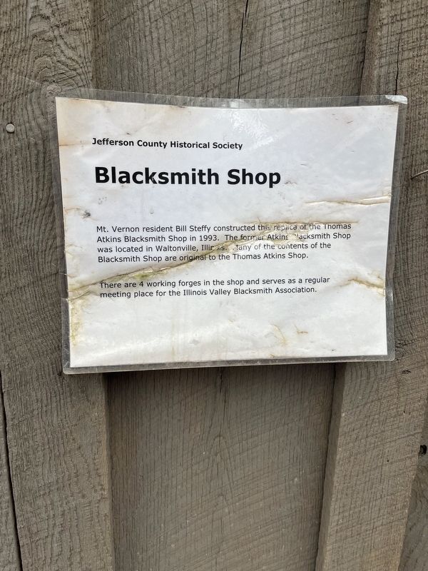 Blacksmith Shop Marker image. Click for full size.
