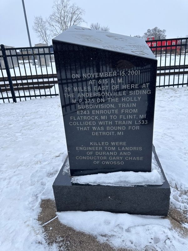 Train E243 Collision Marker image. Click for full size.