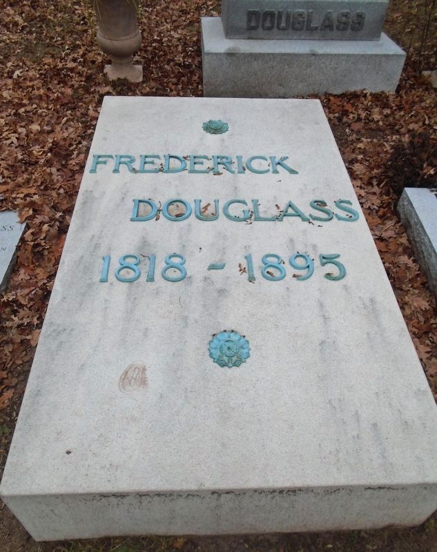 Frederick Douglass Grave Marker image. Click for full size.