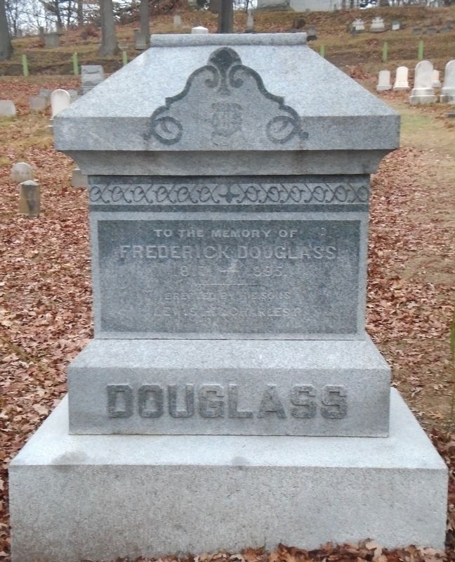 Frederick Douglass Grave Marker image. Click for full size.