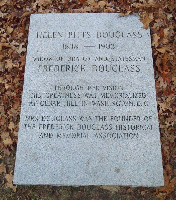 Helen Pitts Douglass Grave Marker image. Click for full size.