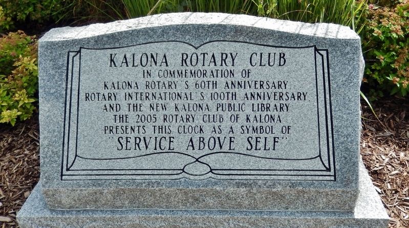 Kalona Rotary Club Marker image. Click for full size.