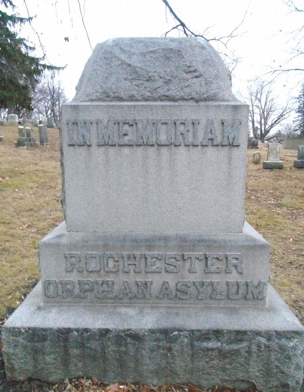 Rochester Orphan Asylum Burial Plot Monument image. Click for full size.
