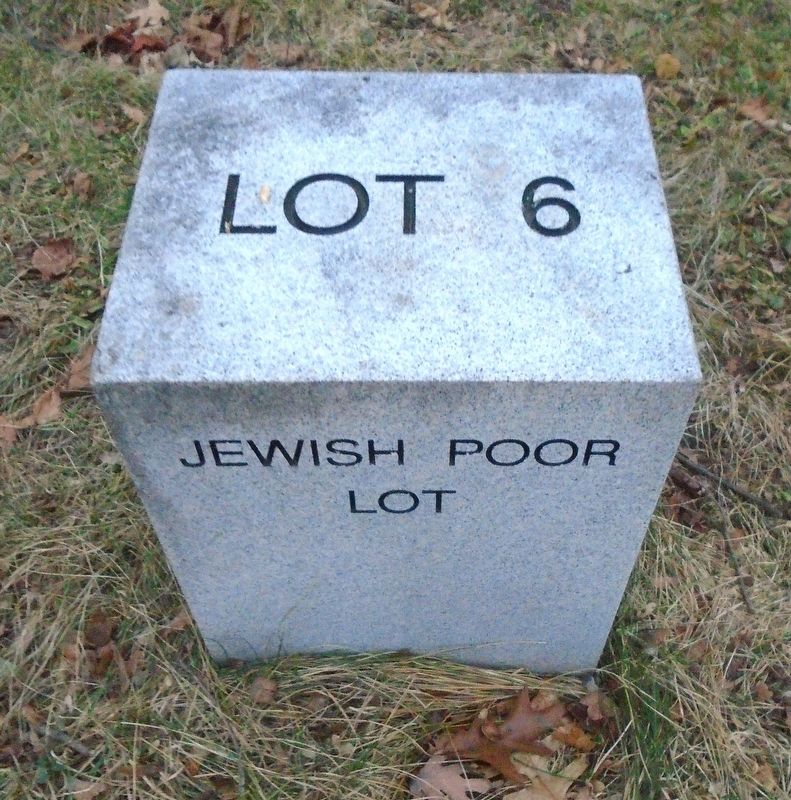 The Jewish Poor Lot Lot Marker image. Click for full size.