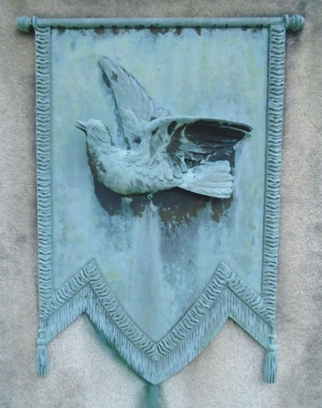 John W. Stebbins Monument IOOF Banner image. Click for full size.
