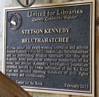 Stetson Kennedy Marker image. Click for full size.