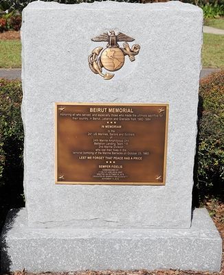 Beirut Memorial Marker image. Click for full size.